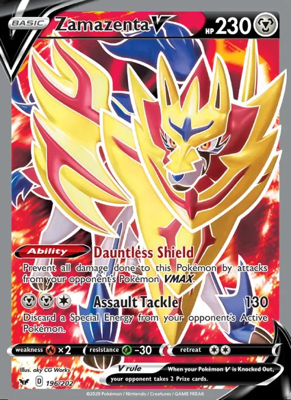 Image of Zamazenta V Sword and Shield (SSH) #196