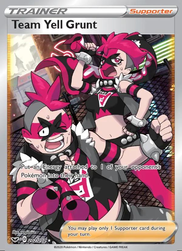 Image of Team Yell Grunt Sword and Shield (SSH) #202