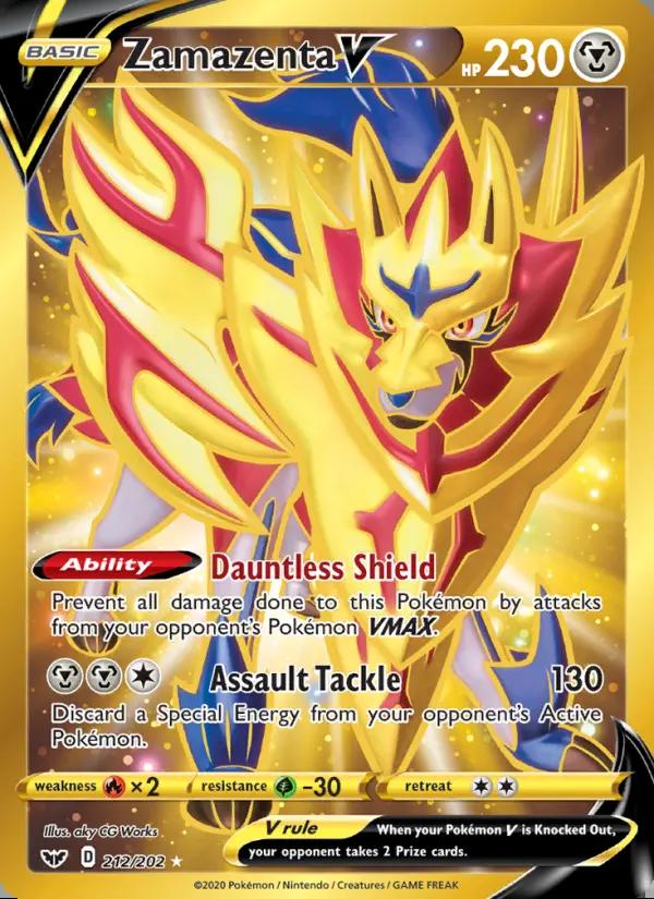 Image of Zamazenta V Sword and Shield (SSH) #212