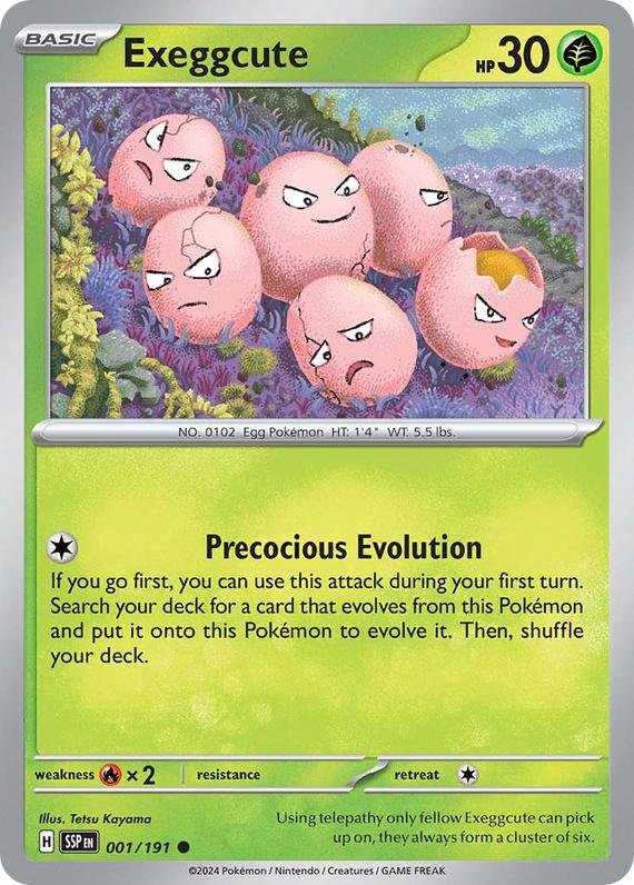 Image of Exeggcute Surging Sparks (SSP) #001