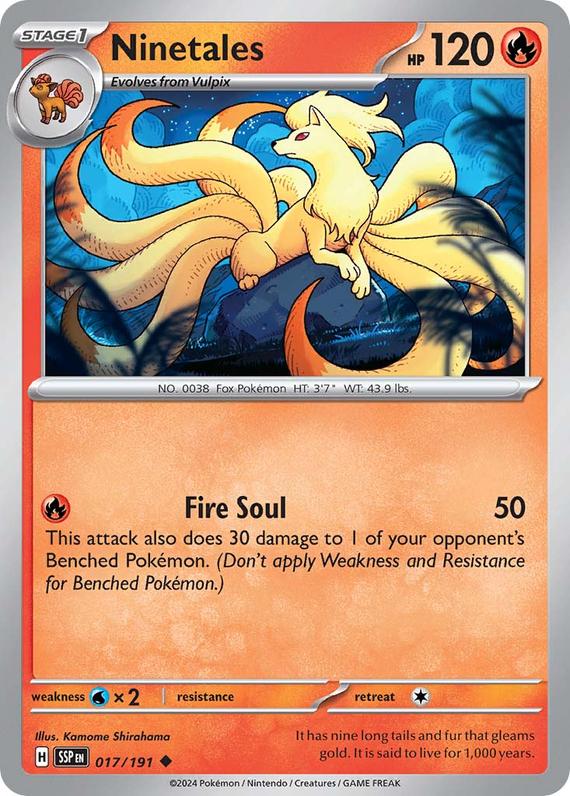 Image of Ninetales Surging Sparks (SSP) #017