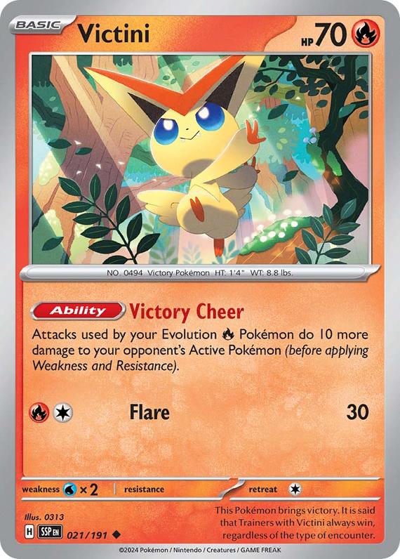 Image of Victini Surging Sparks (SSP) #021