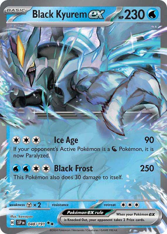 Image of Black Kyurem ex Surging Sparks (SSP) #048