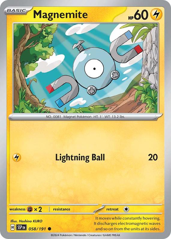 Image of Magnemite Surging Sparks (SSP) #058