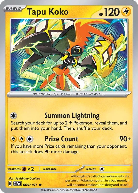 Image of Tapu Koko Surging Sparks (SSP) #065