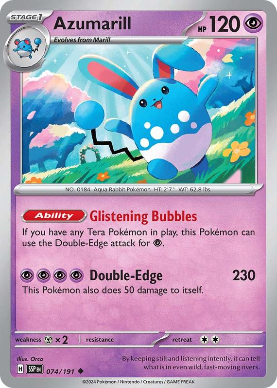 Image of Azumarill Surging Sparks (SSP) #074