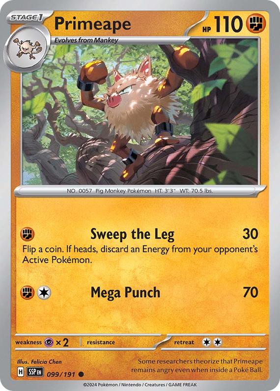 Image of Primeape Surging Sparks (SSP) #099