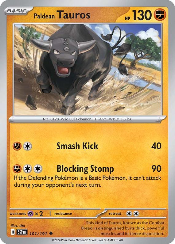 Image of Paldean Tauros Surging Sparks (SSP) #101