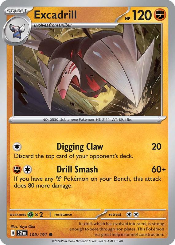 Image of Excadrill Surging Sparks (SSP) #109
