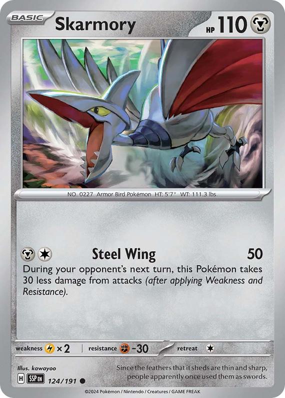 Image of Skarmory Surging Sparks (SSP) #124