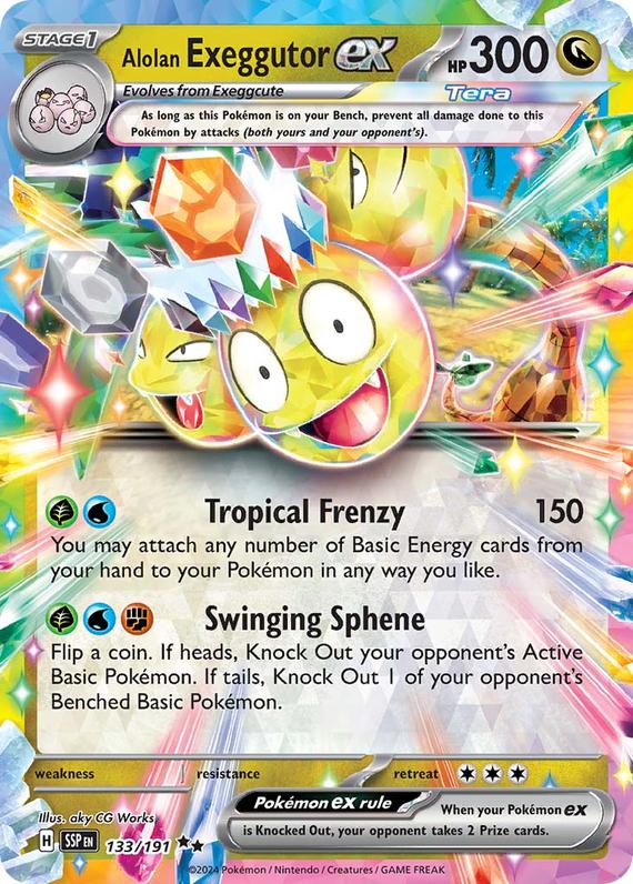 Image of Alolan Exeggutor ex Surging Sparks (SSP) #133