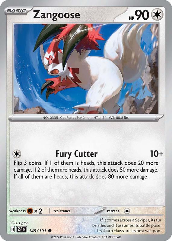 Image of Zangoose Surging Sparks (SSP) #149