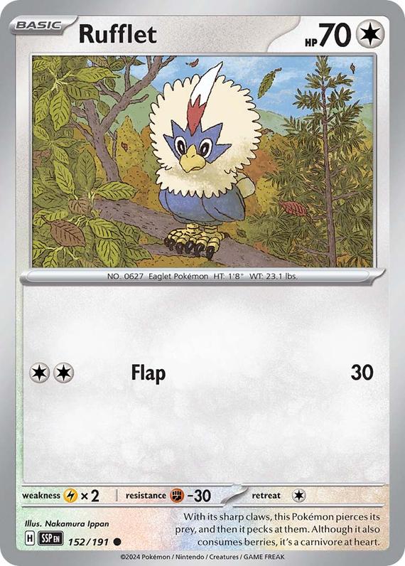 Image of Rufflet Surging Sparks (SSP) #152