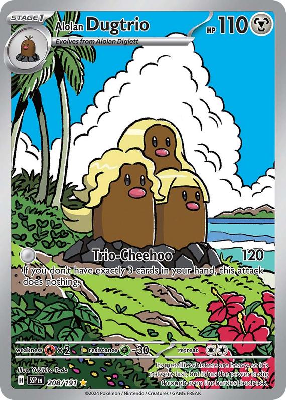 Image of Alolan Dugtrio Surging Sparks (SSP) #208