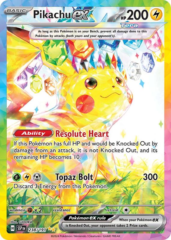 Image of Pikachu ex Surging Sparks (SSP) #238