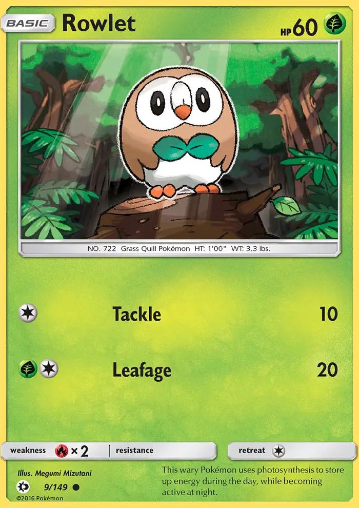 Image of Rowlet Sun and Moon (SUM) #9