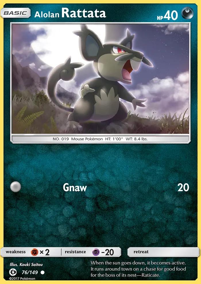 Image of Alolan Rattata Sun and Moon (SUM) #76