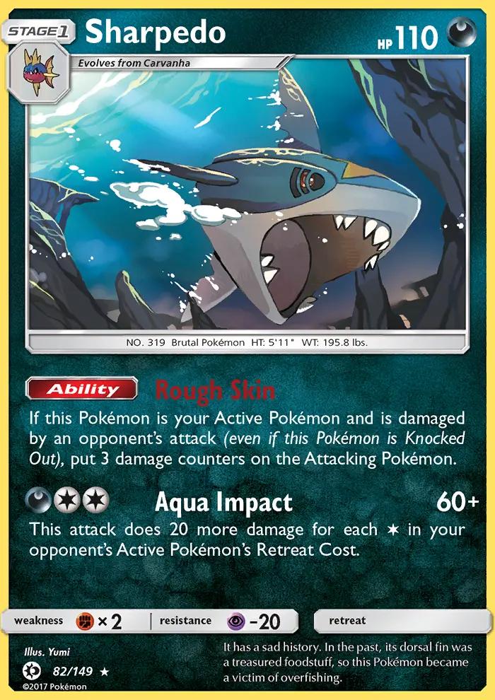 Image of Sharpedo Sun and Moon (SUM) #82