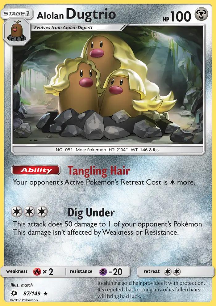 Image of Alolan Dugtrio Sun and Moon (SUM) #87