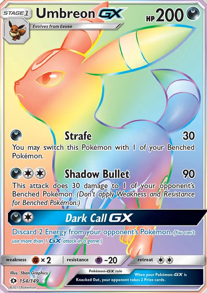 Image of Umbreon-GX Sun and Moon (SUM) #154