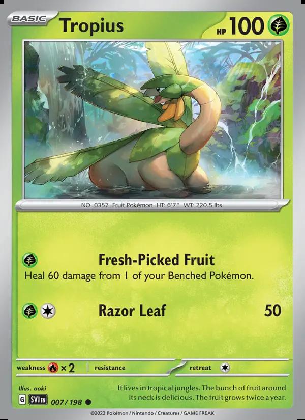 Image of Tropius Scarlet and Violet (SVI) #007