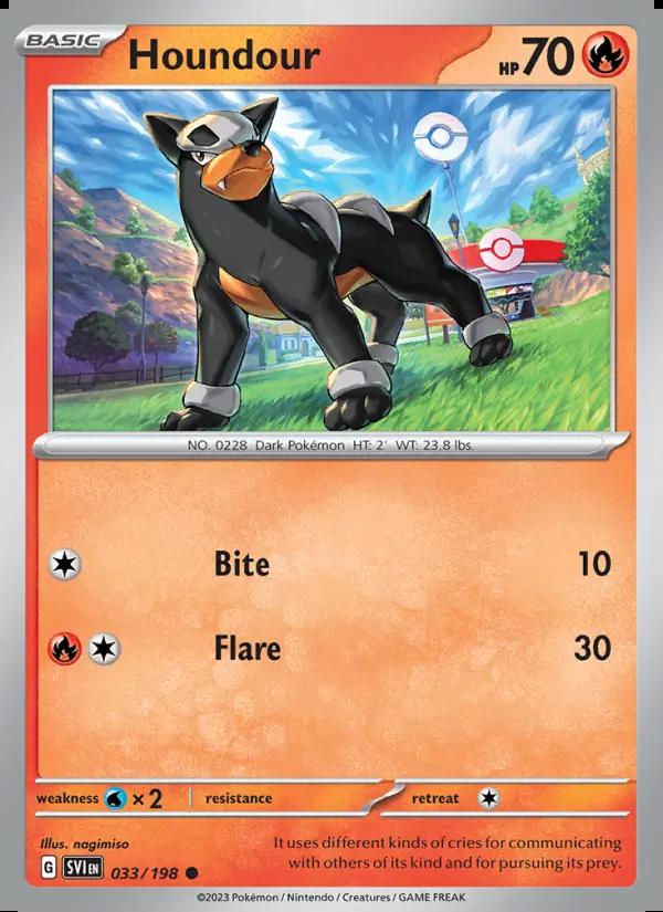 Image of Houndour Scarlet and Violet (SVI) #033