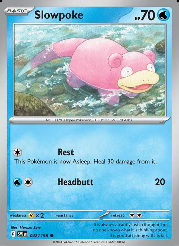 Image of Slowpoke Scarlet and Violet (SVI) #042