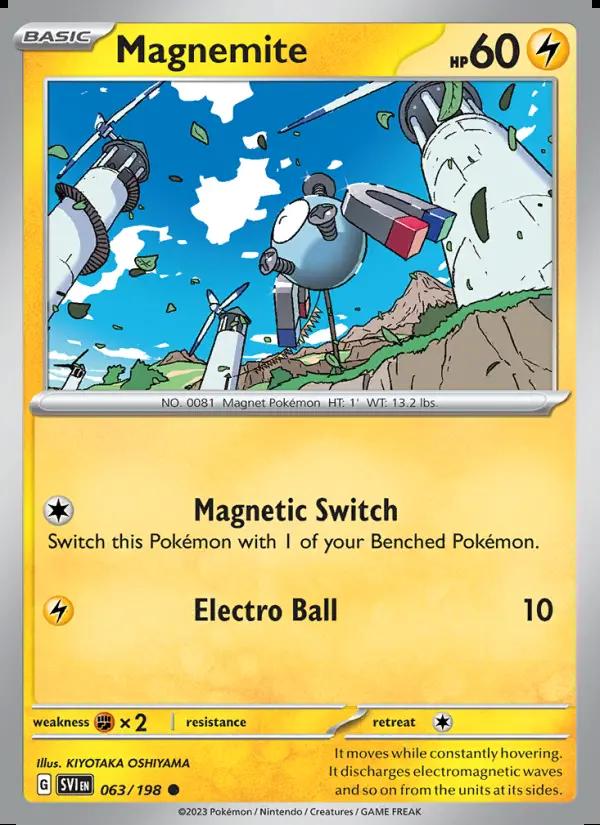 Image of Magnemite Scarlet and Violet (SVI) #063