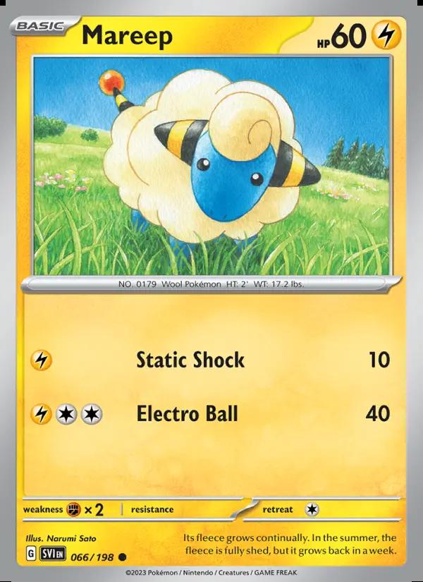 Image of Mareep Scarlet and Violet (SVI) #066