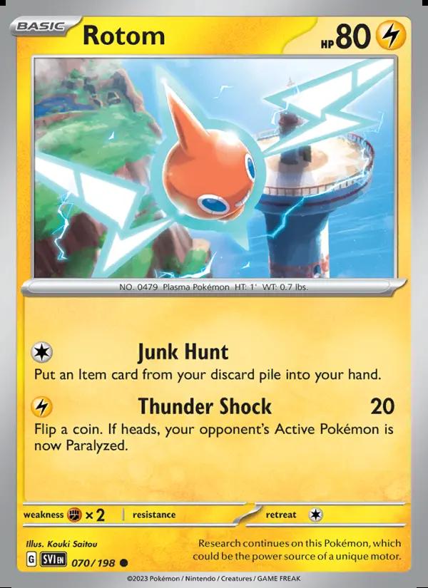 Image of Rotom Scarlet and Violet (SVI) #070