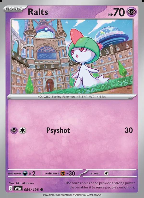 Image of Ralts Scarlet and Violet (SVI) #084