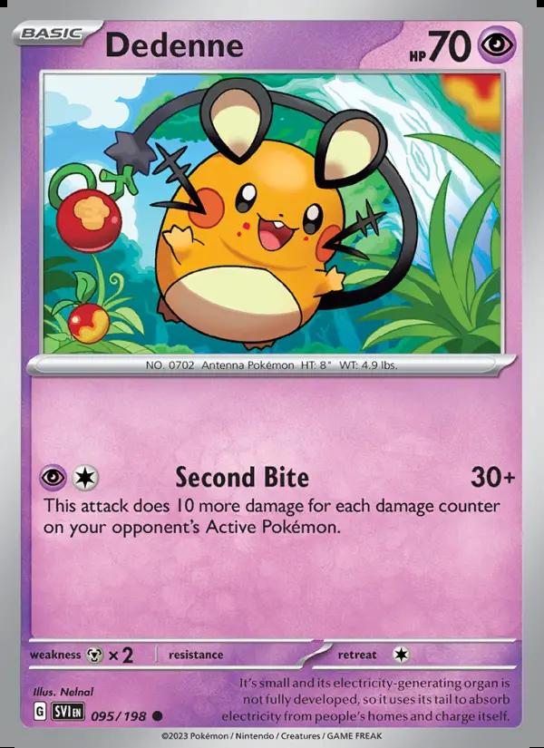 Image of Dedenne Scarlet and Violet (SVI) #095