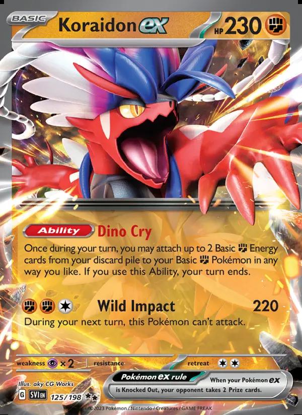 Image of Koraidon ex Scarlet and Violet (SVI) #125