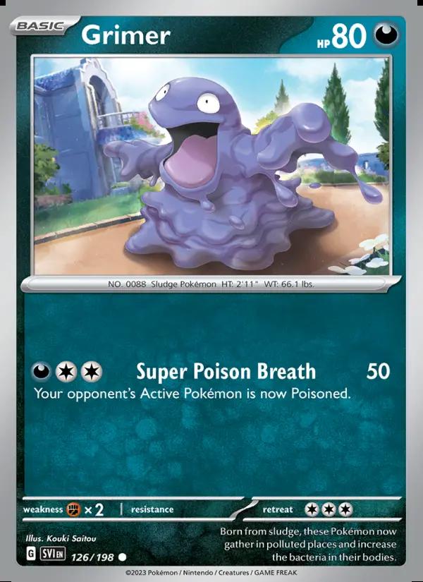 Image of Grimer Scarlet and Violet (SVI) #126