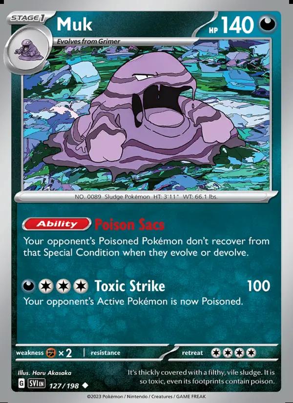 Image of Muk Scarlet and Violet (SVI) #127