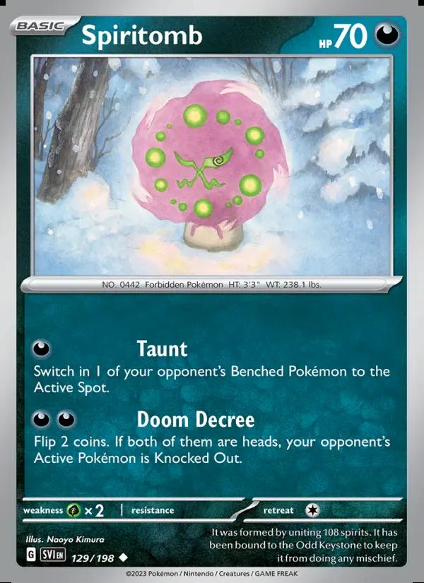 Image of Spiritomb Scarlet and Violet (SVI) #129