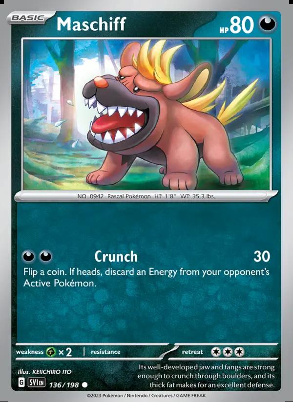 Image of Maschiff Scarlet and Violet (SVI) #136