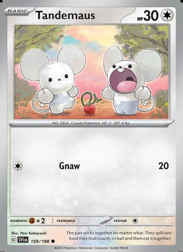 Image of Tandemaus Scarlet and Violet (SVI) #159