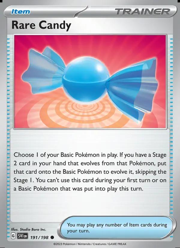 Image of Rare Candy Scarlet and Violet (SVI) #191