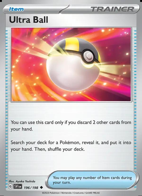 Image of Ultra Ball Scarlet and Violet (SVI) #196