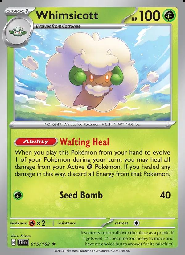Image of Whimsicott Temporal Forces (TEF) #015