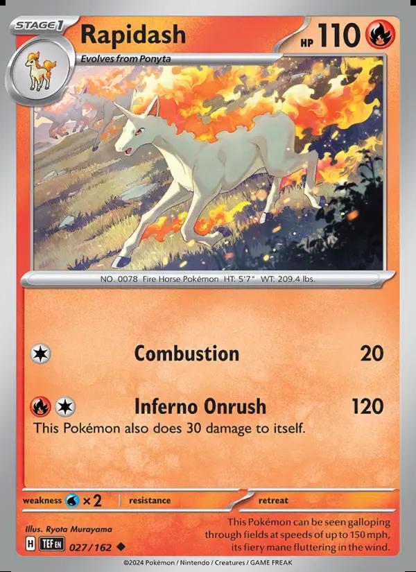 Image of Rapidash Temporal Forces (TEF) #027
