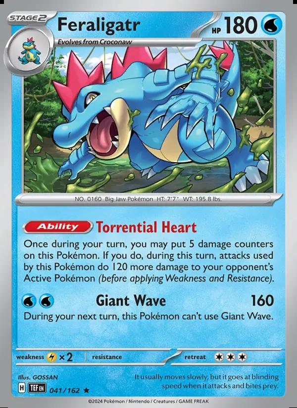 Image of Feraligatr Temporal Forces (TEF) #041