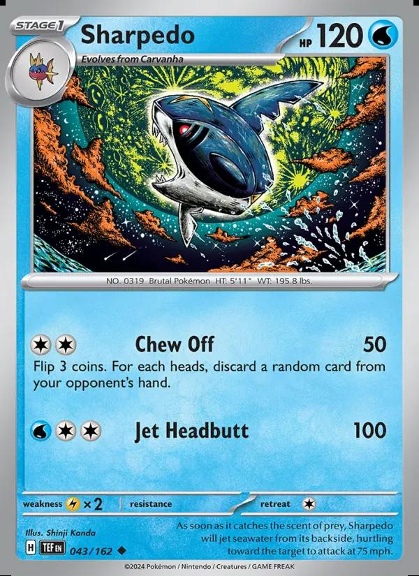 Image of Sharpedo Temporal Forces (TEF) #043