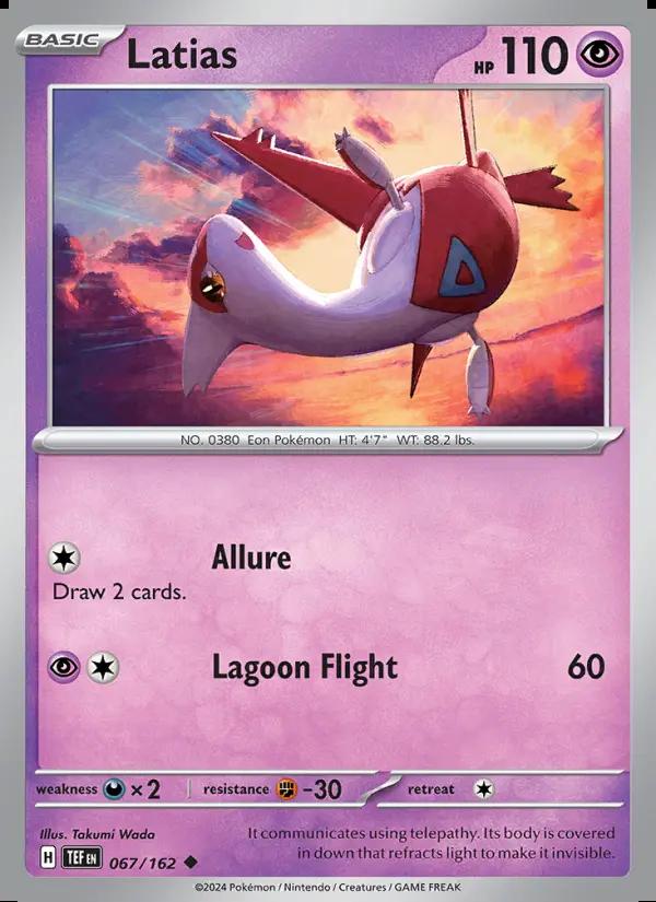 Image of Latias Temporal Forces (TEF) #067