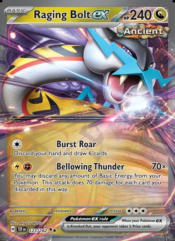 Image of Raging Bolt ex Temporal Forces (TEF) #123