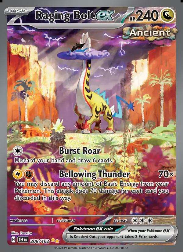 Image of Raging Bolt ex Temporal Forces (TEF) #208