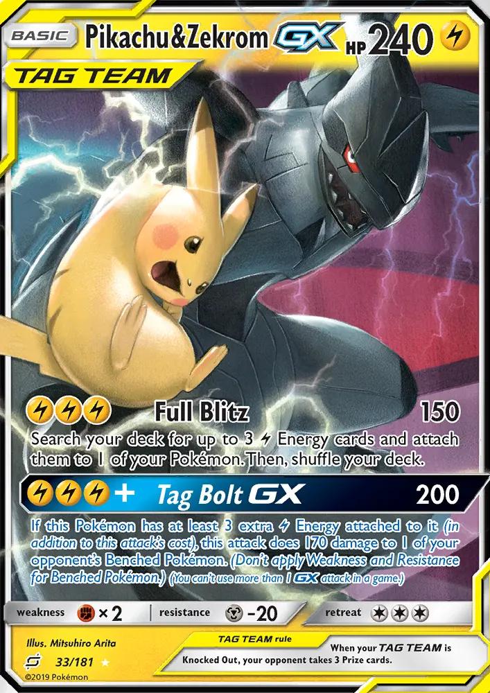 Image of Pikachu and Zekrom-GX Team Up (TEU) #33