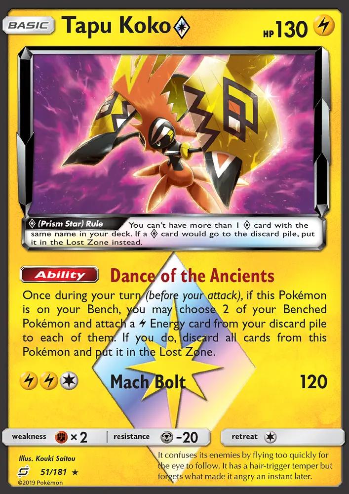 Image of Tapu Koko Prism Star Team Up (TEU) #51