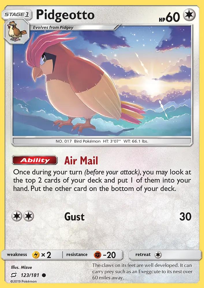 Image of Pidgeotto Team Up (TEU) #123